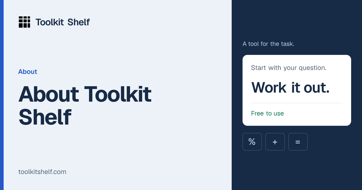 About Toolkit Shelf | Toolkit Shelf